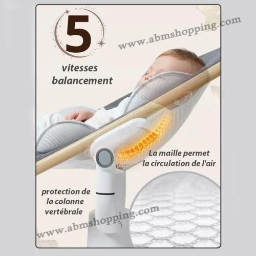 Balançoire électrique avec Bluetooth et Télécommande | LUXMOM- Kidilo 