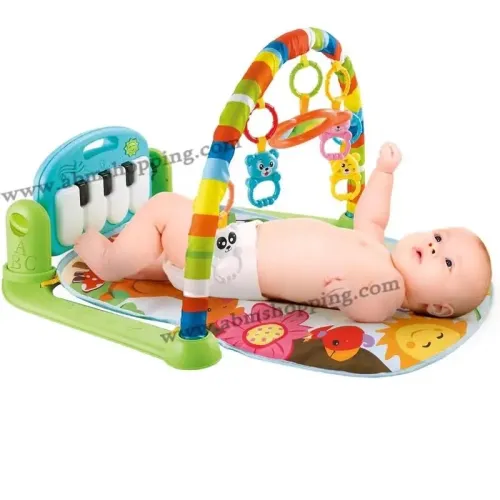 Tapis D Éveil Bébé avec Piano Multifonction Musical 0m+ | Fitness Rack