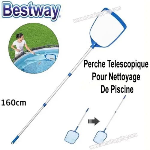 Perche Télescopique 160 cm pour nettoyer la piscine Bestway