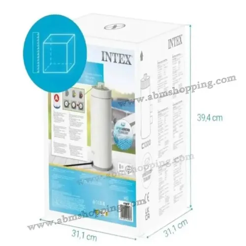 Pompe de filtration à cartouche A pour piscine 3.7m3/h C1000  Intex