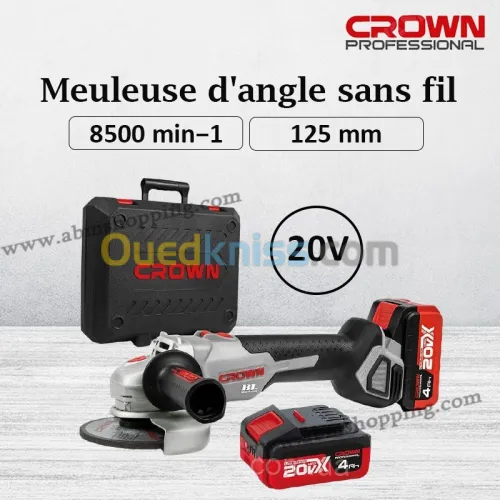 Meuleuse d angle sans fil 20V | CROWN