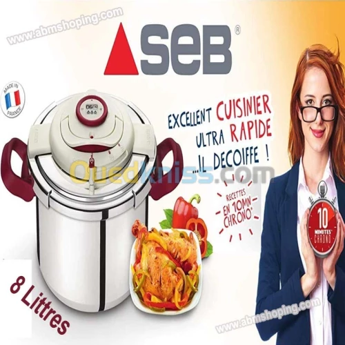 Cocotte Minute Clipso+ Précision 8L- Seb (facturation disponible)