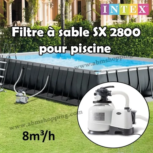 Pompe filtre à sable SX2800 8m3/h pour piscine | INTEX