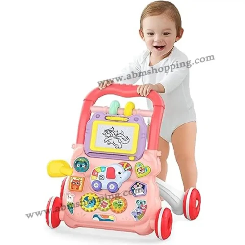 Trotteur marcheur pour bébé avec un piano et une ardoise magnétique | Huanger
