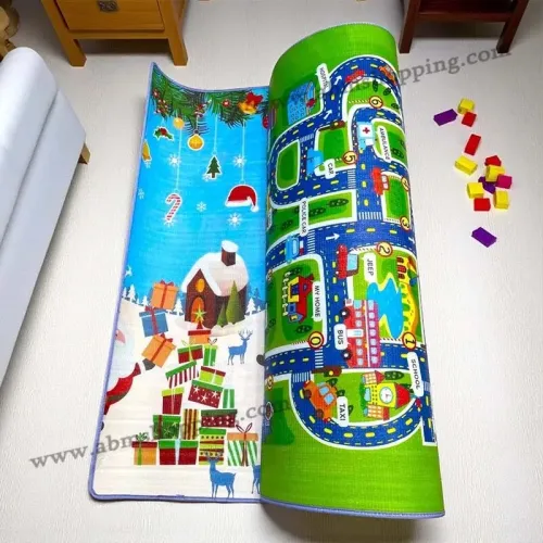 Tapis de jeux pour enfants double face 200.180 cm
