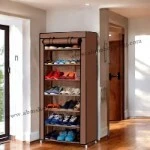 Armoire en tissu 07 étages 123x27x57cm