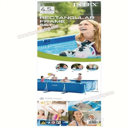 Piscine Rectangulaire 450x220x84 cm à cadre métallique  Intex