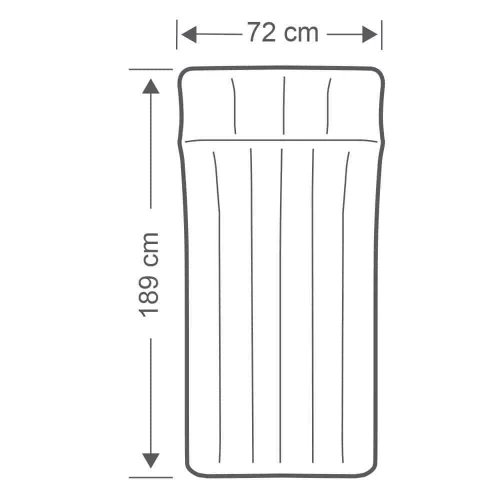 Matelas gonflable pour 1 personne 189x72x20cm | INTEX