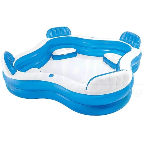 Piscine familiale avec sièges 229x229x66 cm INTEX