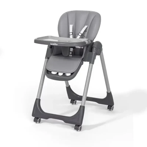 Chaise haute pliable avec hauteur et siège réglable | kidilo