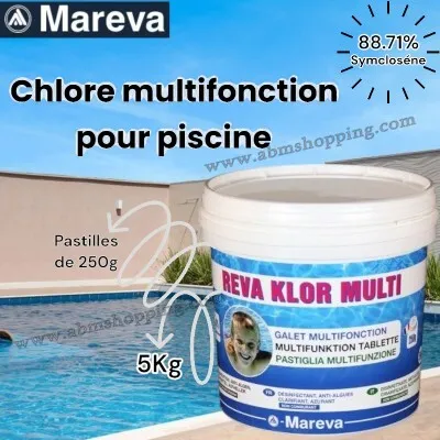 Chlore Multifonction pour piscine | Mareva