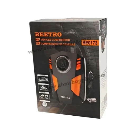 Mini Compresseur De Voiture Ecran LCD 10A 100W 150psi Avec Lampe | BEETRO BE0173