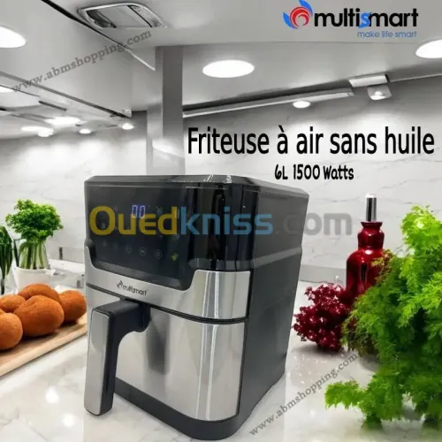 Friteuse Numérique Sans Huile 6L 1500W | Multismart