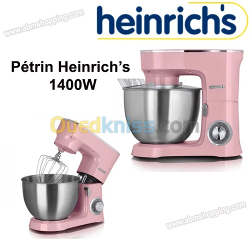 Robot Pétrin 08 Litres 1400W  Heinrich's