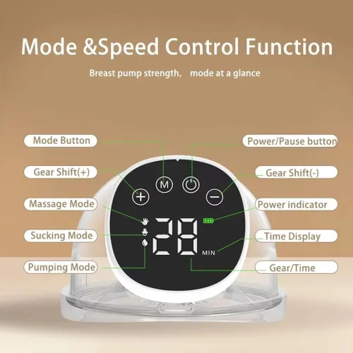 Tire lait électrique mains libres portable avec 3 modes et 9 vitesses