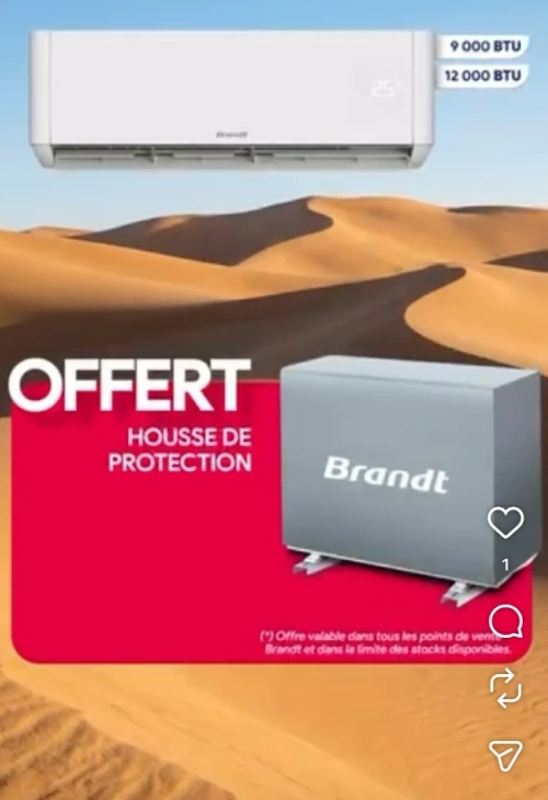 PROMO CLIM BRANDT 9000 12000 18000 24000BTU