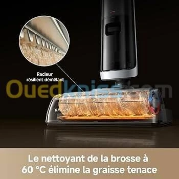 Aspirateur laveur Dreame H14 Dual - 5-en-1-18 000 Pa-75 min autonomie -Lavage à l'eau chaude à 60C