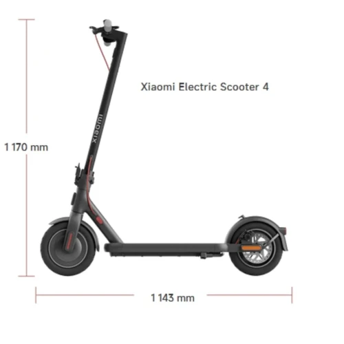 XIAOMI ELECTRIC SCOOTER 4 TROTTINETTE ELECTRIQUE 300-600 W -FREIN A DISC -110 KG MAX -VITESSE MAX 25 KM/H- AUTONOMIE (25-35 KM ) BHR3830FR