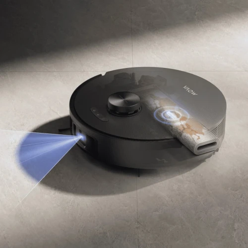 Robot aspirateur MOVA Z50 ultra 19000 PA 210 min d'autonomie serpillière a rouleau rotatif auto-nettoyage a l'eau chaude 75C