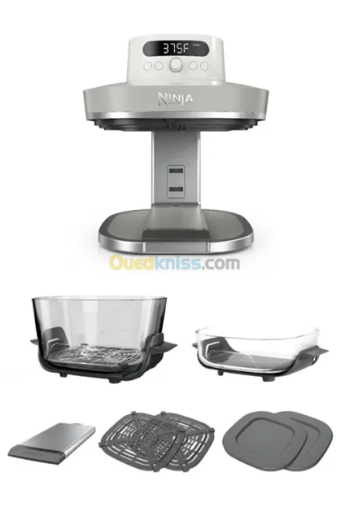 Friteuse sans huile NINJA CRISPi PRO 7-en1, 2 récipients en verre de 5.7 et 2.3L, AS101EU-2100 W
