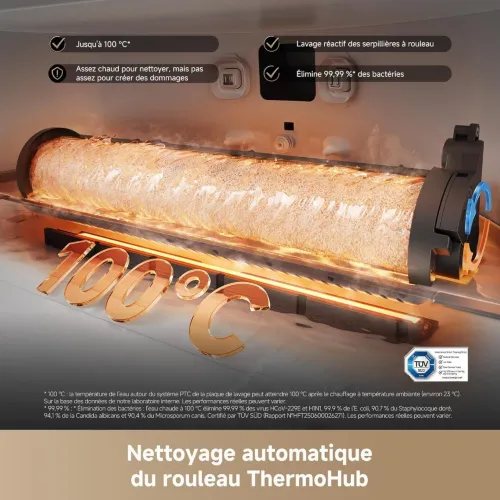 DREAME Aqua 10 Ultra Roller Complete - Nettoyage Automatique du Rouleau - 30000 pa 8 cm proleap