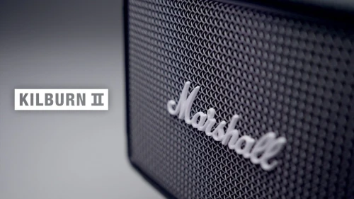 Enceinte Bluetooth portable marshall kilburn 2  - 36 w - 20h d'autonomie - Bluetooth 5.0 aptX, entrée auxiliaire 3,5 mm