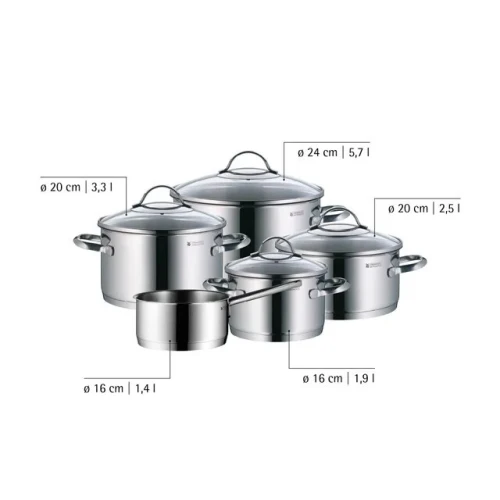 battrie wmf provence plus set de 5 pieces Acier inoxydable Cromargan