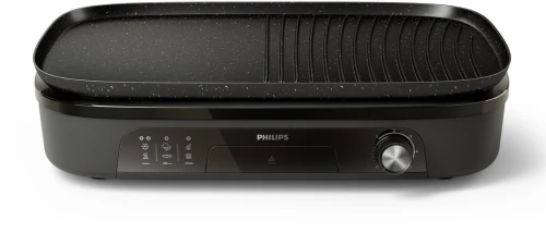 Grill de table Philips serie 3000 HD6210/90- 2400W-plaque 2en1-surface 1250cm2- (de90 a 210 degre)