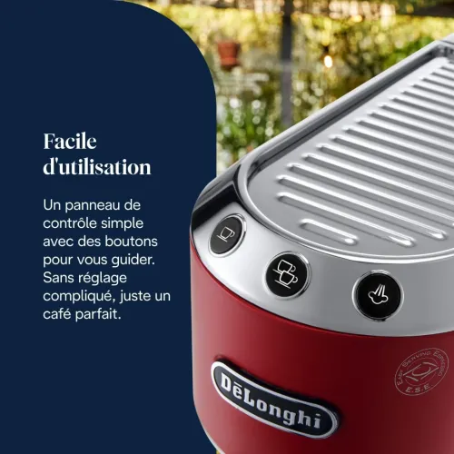 Machine a cafe Delonghi Dedica Arte , Metal , 15 bars , 3 filtres inclus , 1.1L , ec685R