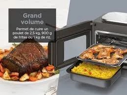 Ninja Combi 12-en-1 Multi-Cuiseur, Four & Friteuse sans huile, 12 Fonctions de Cuisson, Gris.