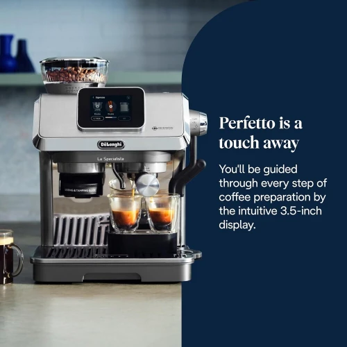 Delonghi Machine a café broyeur barista La Specialista Touch EC9455.M-15 bars- tactile-9 recettes