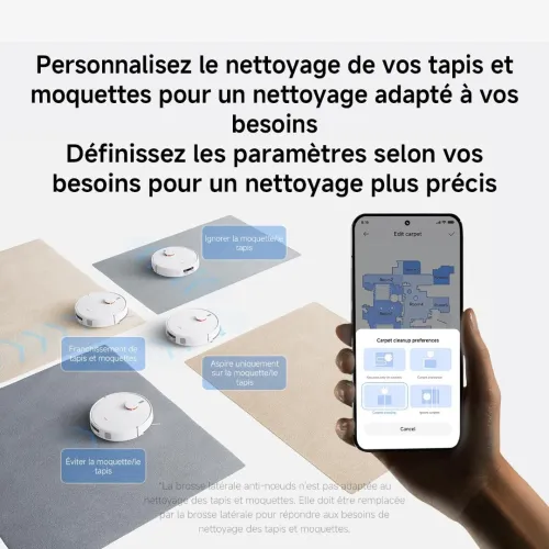 xiaomi h40 robot vaccum 10 000 pa 180 minutes d'autonomie avec vidage auto