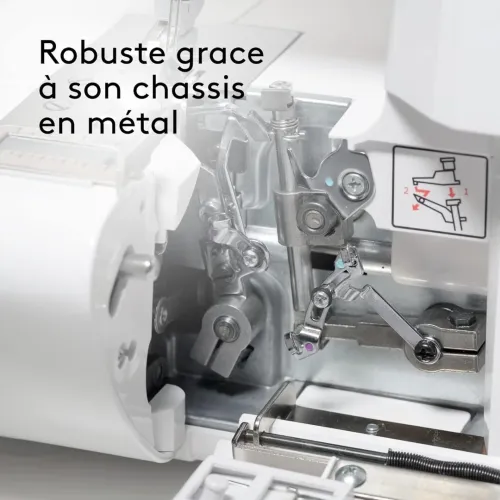 Machine à Coudre Overlock VIOLA LOOK T8 Surjeteuse avec Différentiel, Enfilage Simplifié.