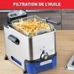 Seb Friteuse Électrique En Inox 3.5L 2300W Avec Filtration Automatique De huile Semi Pro FR804000