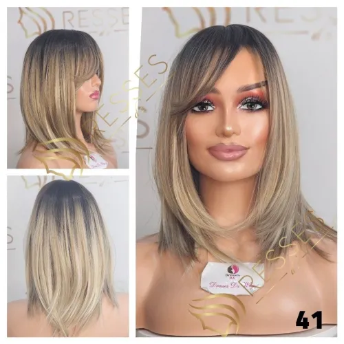 perruque fibre haute qualité, apparence naturelle starter pack (15000 da)
