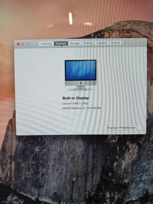 بيع مستعجل  iMac appel Fin 2009 24 pouces
