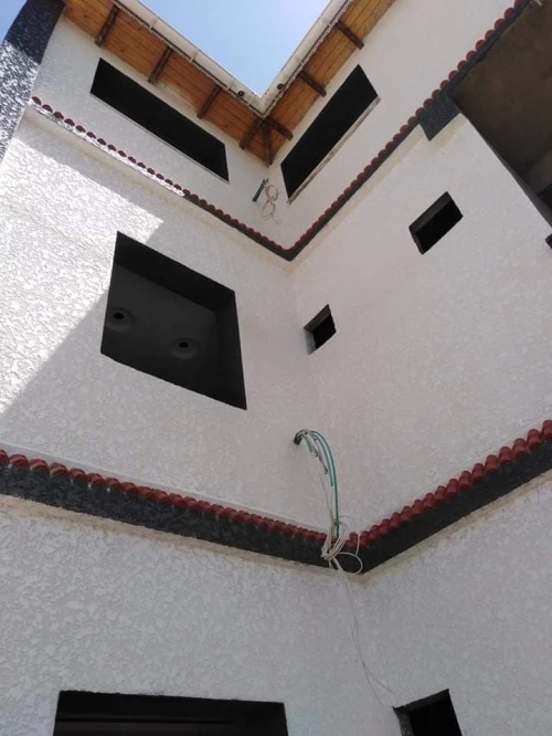 Monocouche mochete ecrase facade 