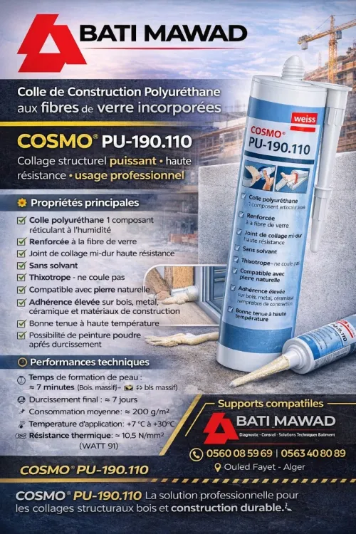 Mastic Colle PUR et Hybrides Nouvelle Génération (HIGH TACK / FIBER / PU)