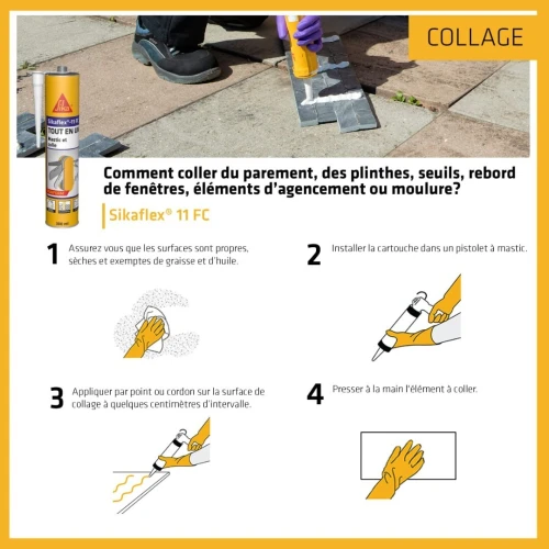 Sikaflex PRO-11 FC Mastic-Colle Polyuréthane