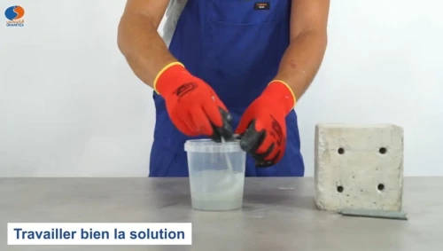 Résine époxy Liquide de Scellement Chimique Vertical MEDAPOXY AN