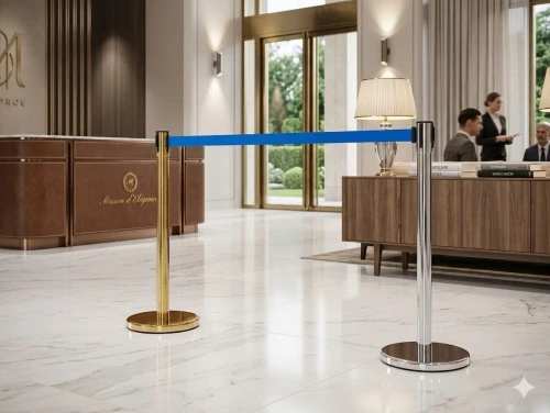 PIQUET DE GUIDAGE A SANGLES &  CORDES  POUR ORGANISATION & SECURITE