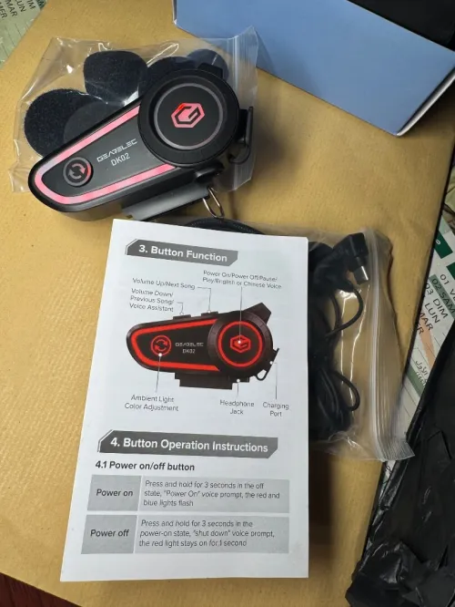 Casque bleuthooth pour moto