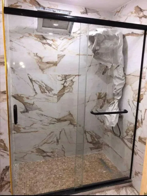Réparation montage séparation verre trompé cabine de douche vitrine antiball balcon