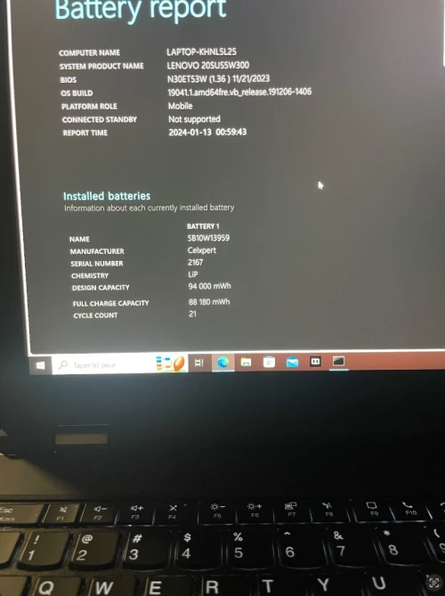 LENOVO THINKPAD P15 Ecran 4K i7-1075H/DDR4 32Go/Nvidia QUADRO T1000 4Go/ 1To SSD NVMe