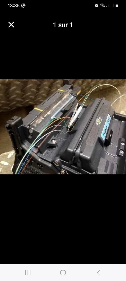 Réparation câble fibre optique soudage