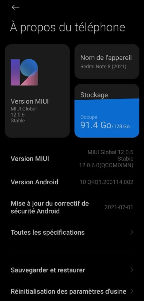 REDMI NOTE 8
