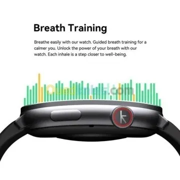 SMART WATCH KIESLECT BALANCS Filiale de XIAOMI- Bluetooth - 2.1" AMOLED - CURVED - SPORT - WATERPROOF - NOIR
