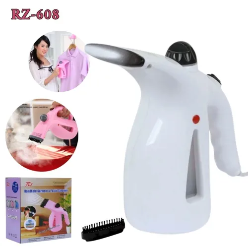 Steamer portatif 2in1  pour vêtements/vapeur pour le visage 1000 W Rz-608
