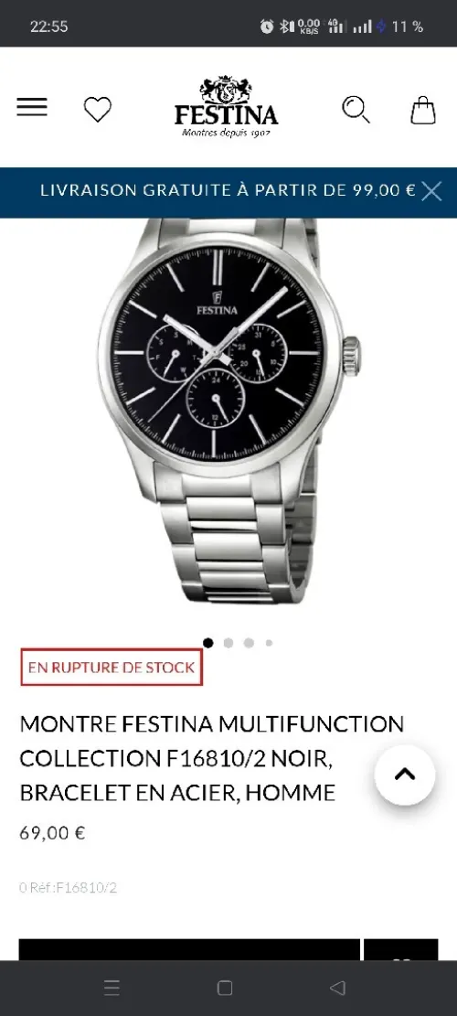 Montre Festina