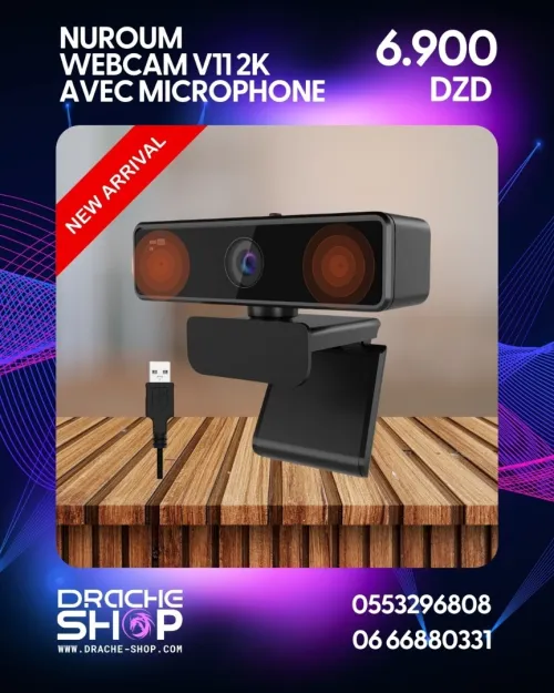 NUROUM-Webcam V11 2K avec microphone